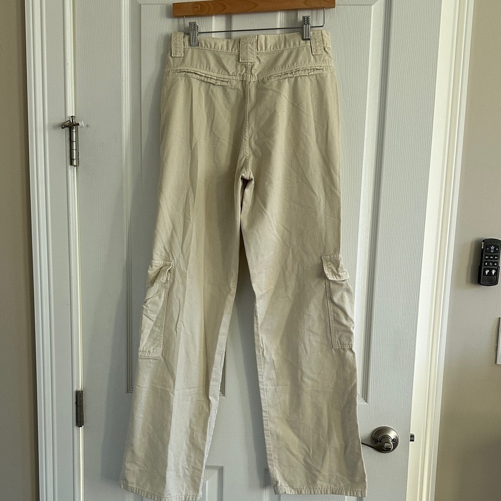 Zara Cream Cargo Pants - Picture 3 of 10